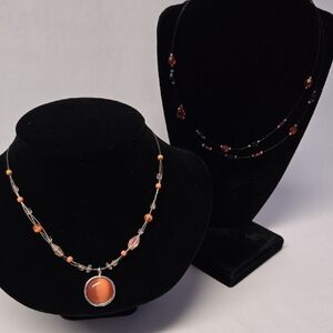 🌷3/$25 Two Vintage Floating Beaded Necklaces